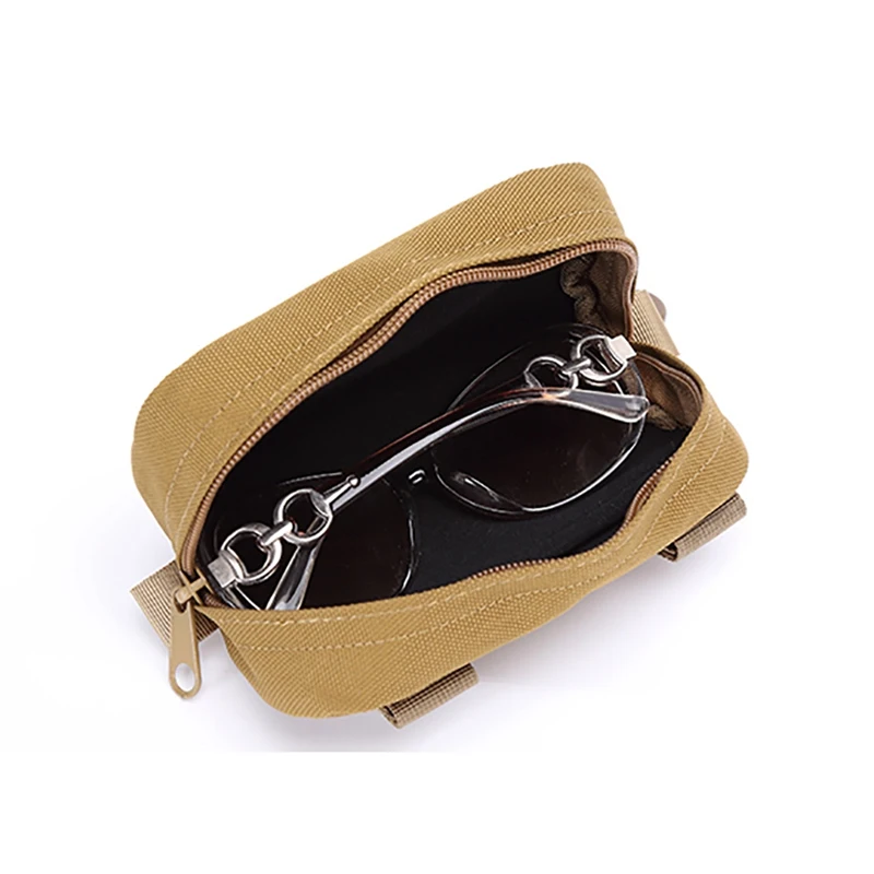 Военная Тактическая камуфляжная поясная сумка для очков мягкая Сумочка поясной