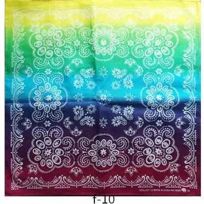 Красочные шарф квадратной формы в стиле хип хоп Пейсли Лоскутная бандана