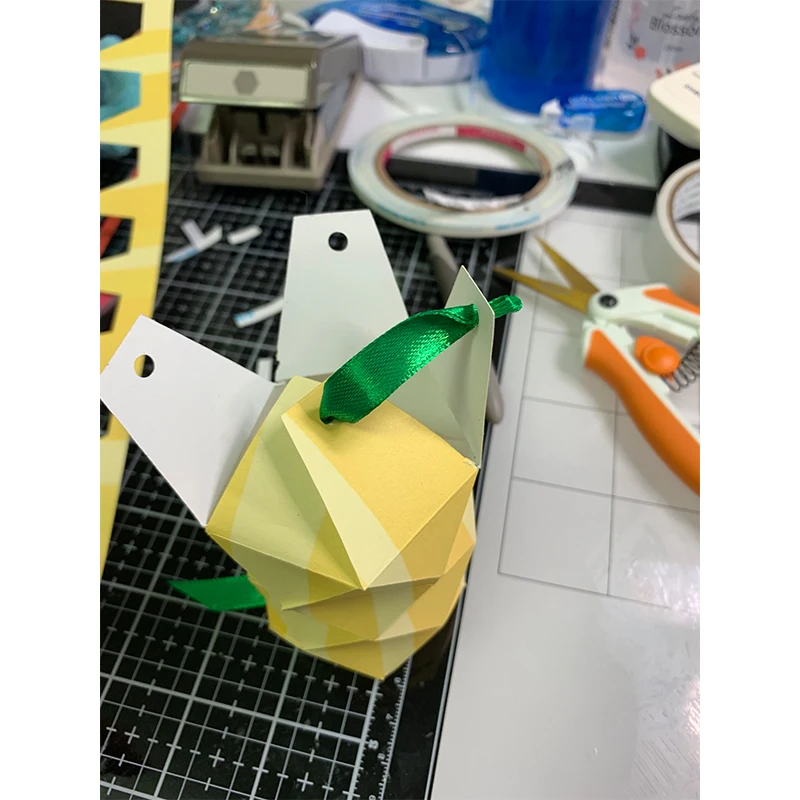 Ананас 3D подарочная коробка металлические режущие штампы трафареты для DIY