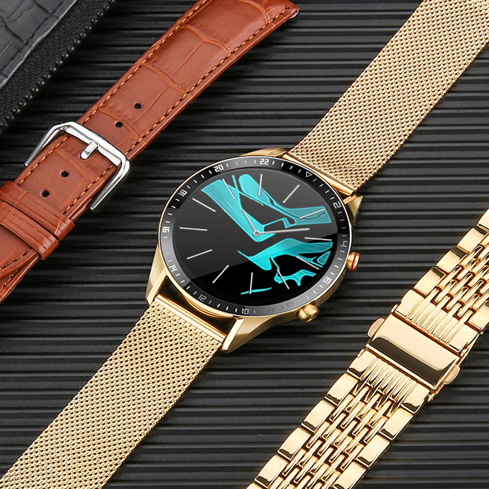 

Full Touch Men's Smart Watches Android 2021 New Fashion Sport Fitness Tracker Heart Rate Blood Pressure Sleep Monitor Smartwatch