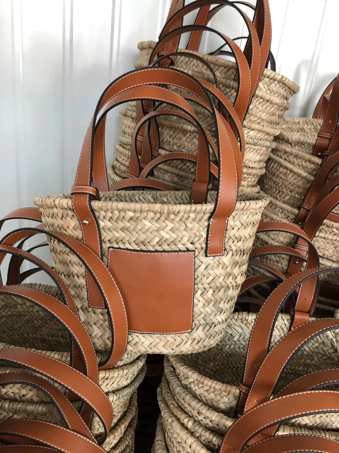 Повседневная плетеная лоза из ротанга большая вместительность дизайнерские