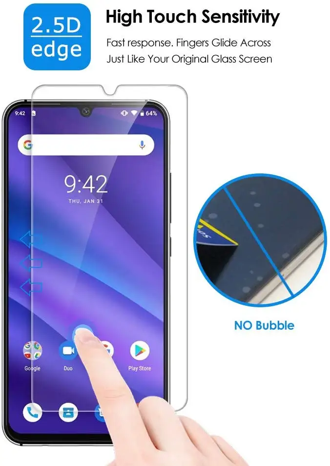 Закаленное стекло 9H для Umidigi A5 Pro 6 3 дюймов защитное ультратонкая Защита экрана