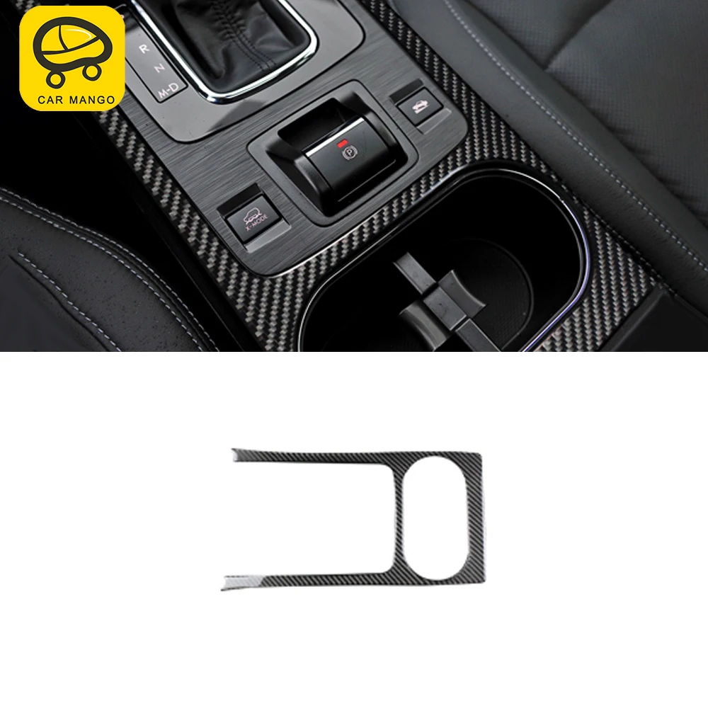 

For Subaru Outback 2015-2018 Legacy Auto Car Accessories Center Gear Shift Panel Cover Cup Holder Frame Sticker Trim Decoration