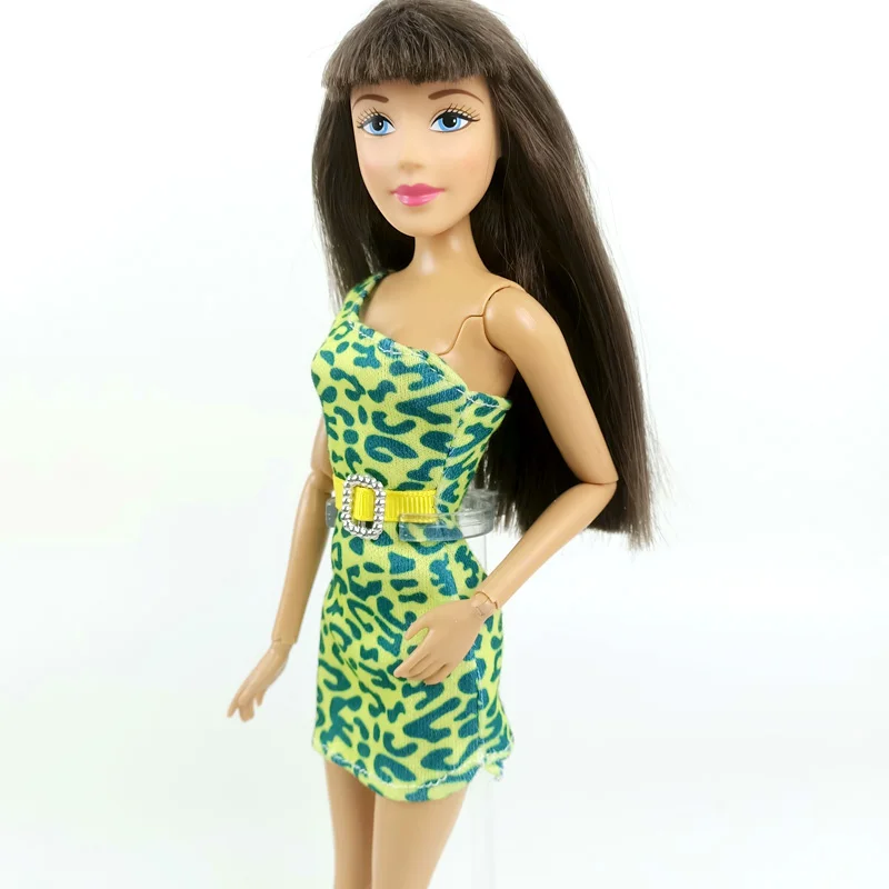 Sexy Ladies Evening Party Gown Dress for Barbie Dolls Clothes Outfits Sets One-Shoulder Dresses 1/6 BJD Doll Accessories Kid | Игрушки и