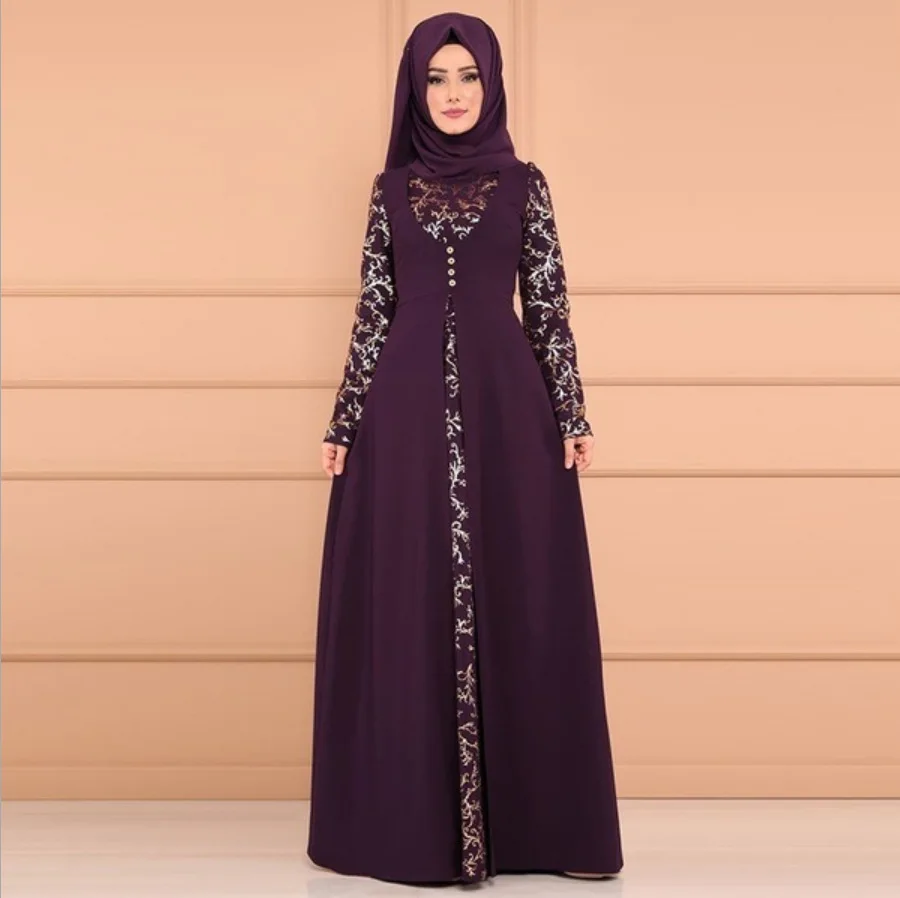 Eid Abaya Дубай Турция мусульманский хиджаб платье кафтан Caftan марокканская одежда
