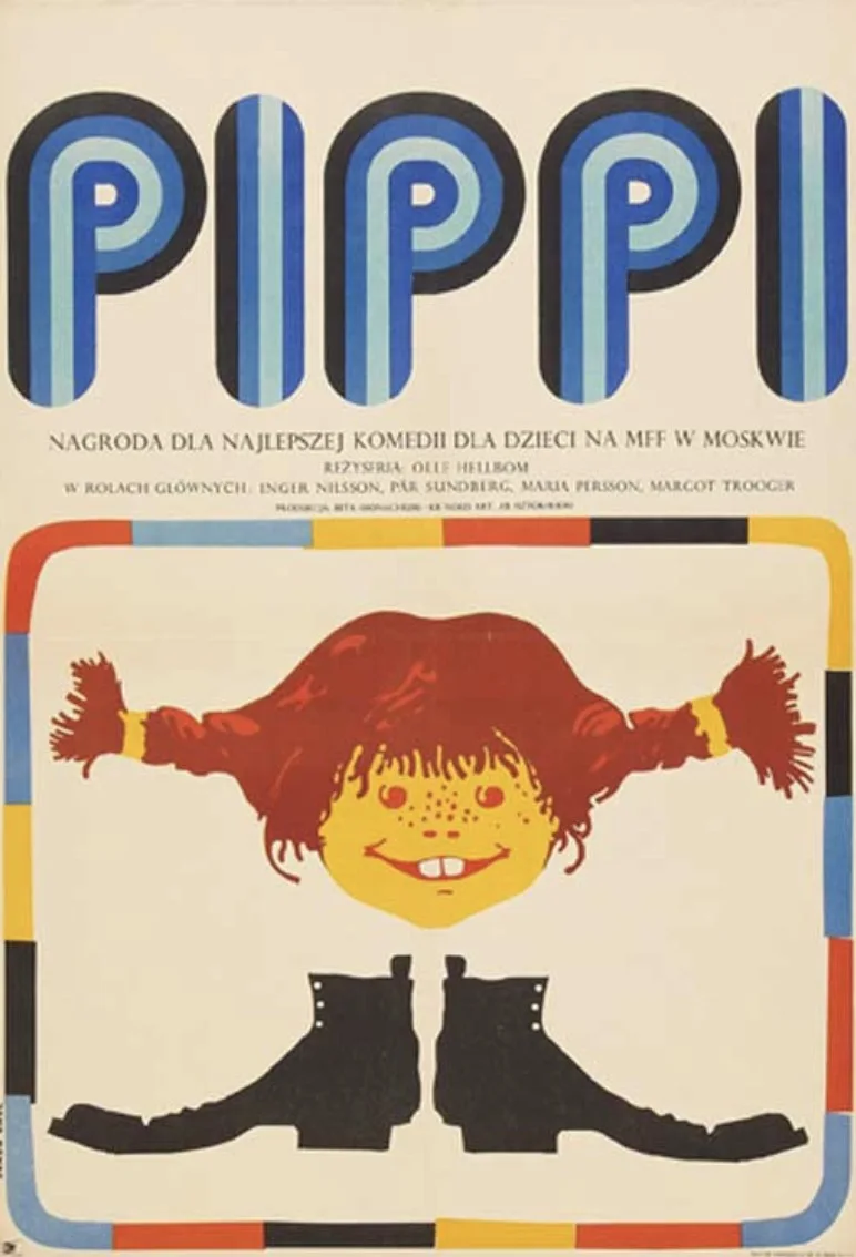Белый Детский художественный Декор Pippi Longstocking Comics мультяшный декоративный постер настенный холст стикер нежный в детскую комнату дома подарок - Цвет: Белый