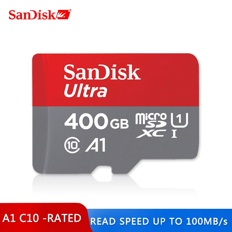 Двойной Флеш-накопитель SanDisk A1 слот для карт памяти micro SD карты памяти class 10 SDXC ультра SDHC 400 Гб 100 МБ/с. UHS-I