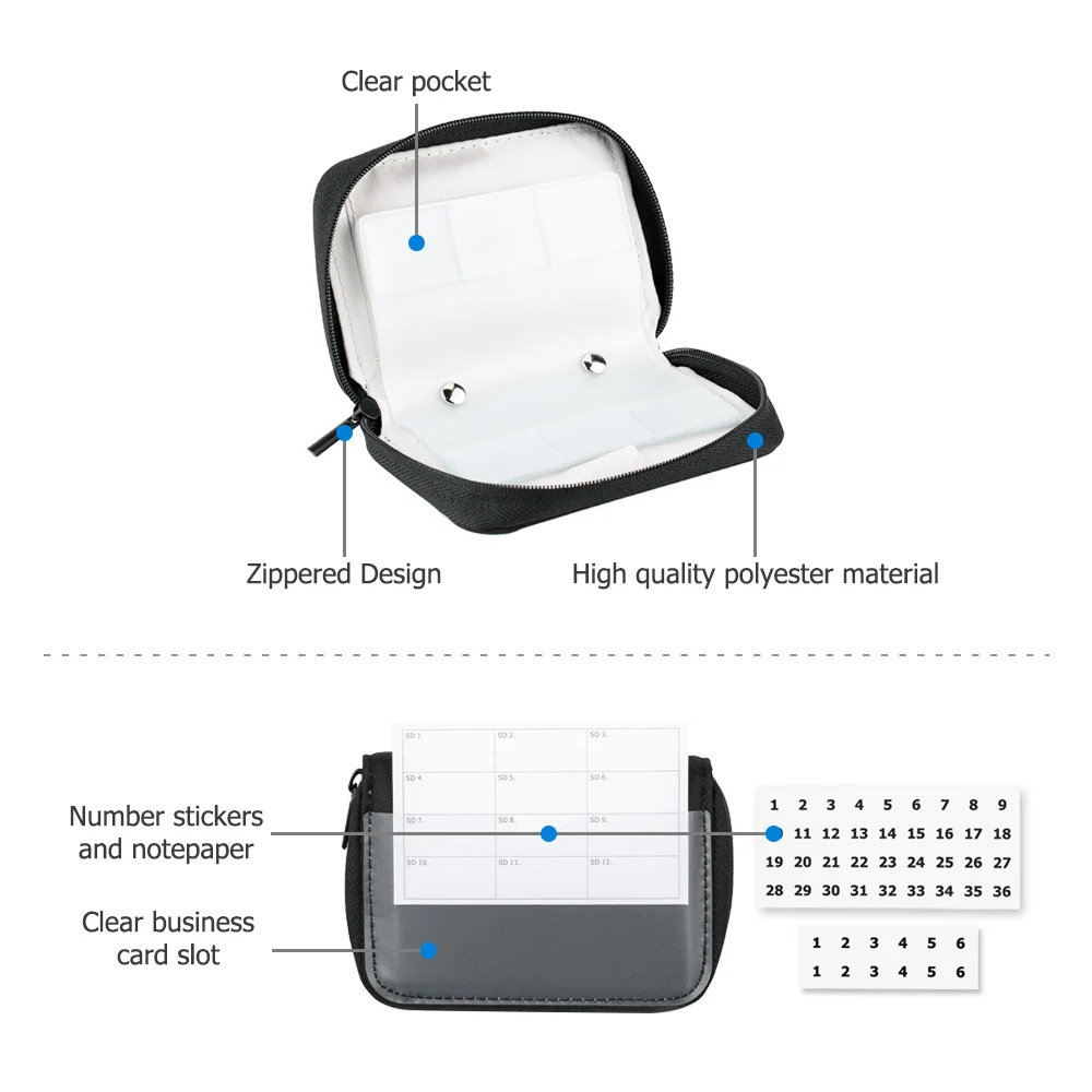 28 слотов чехол для карт памяти держатель сумка хранения 24 SD SDHC SDXC 4 CF XQD карты Sony Canon