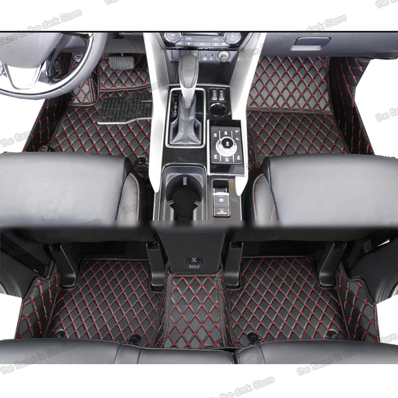 Кожаные автомобильные коврики Lsrtw2017 для Mitsubishi Eclipse Cross 2017 2018 2019 2020 2021 аксессуары