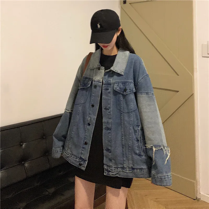 

Denim for Women and Autumn 2021 New Korean Style Student Loose All-Match Spring Multicolor Jacket Top Ins Fashion