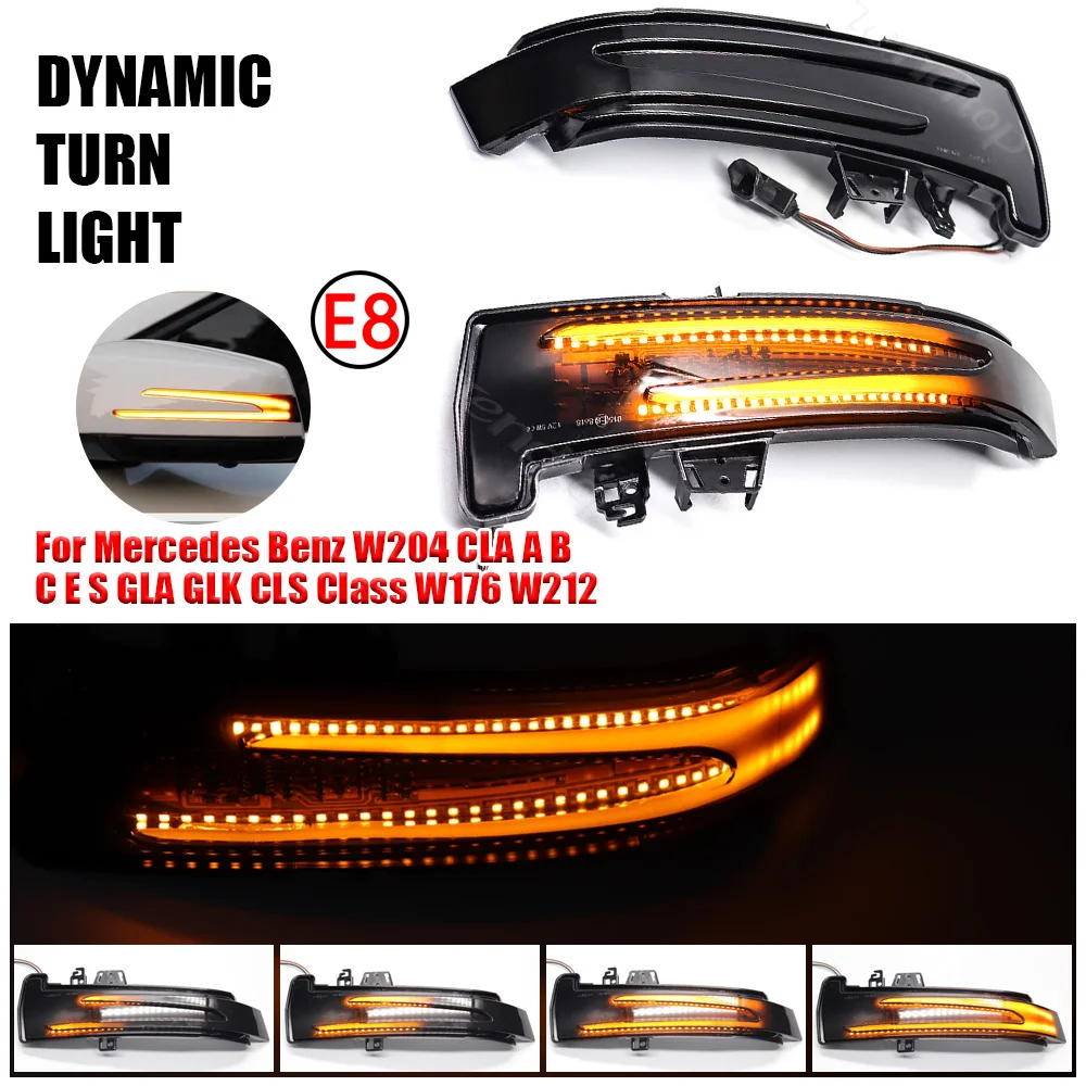 Светодиодный светильник мический сигнал поворота заднего зеркала для Mercedes Benz W176