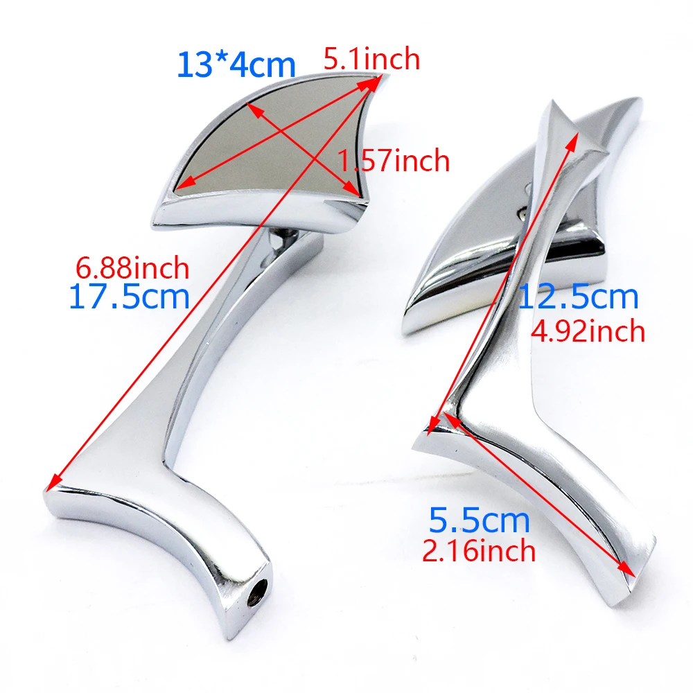 Мотоциклетные черные зеркала заднего вида для Harley Cruiser Bobber Chopper новинка |