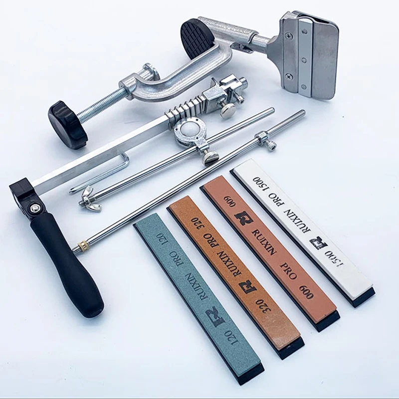 

Фиксированная точилка для ножей из алюминиевого сплава, Алмазный точильный камень, точилка для ножей на 360 градусов, точильный камень, точил...