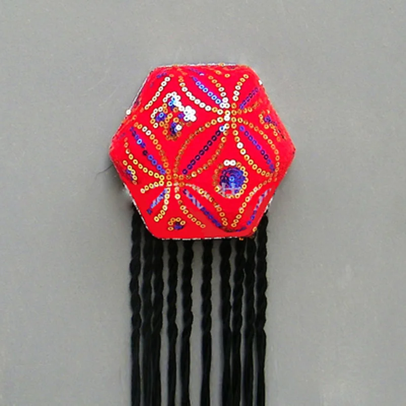 Красная шляпа Синьцзян уйгур Мужская и женская взрослый Национальный костюм для