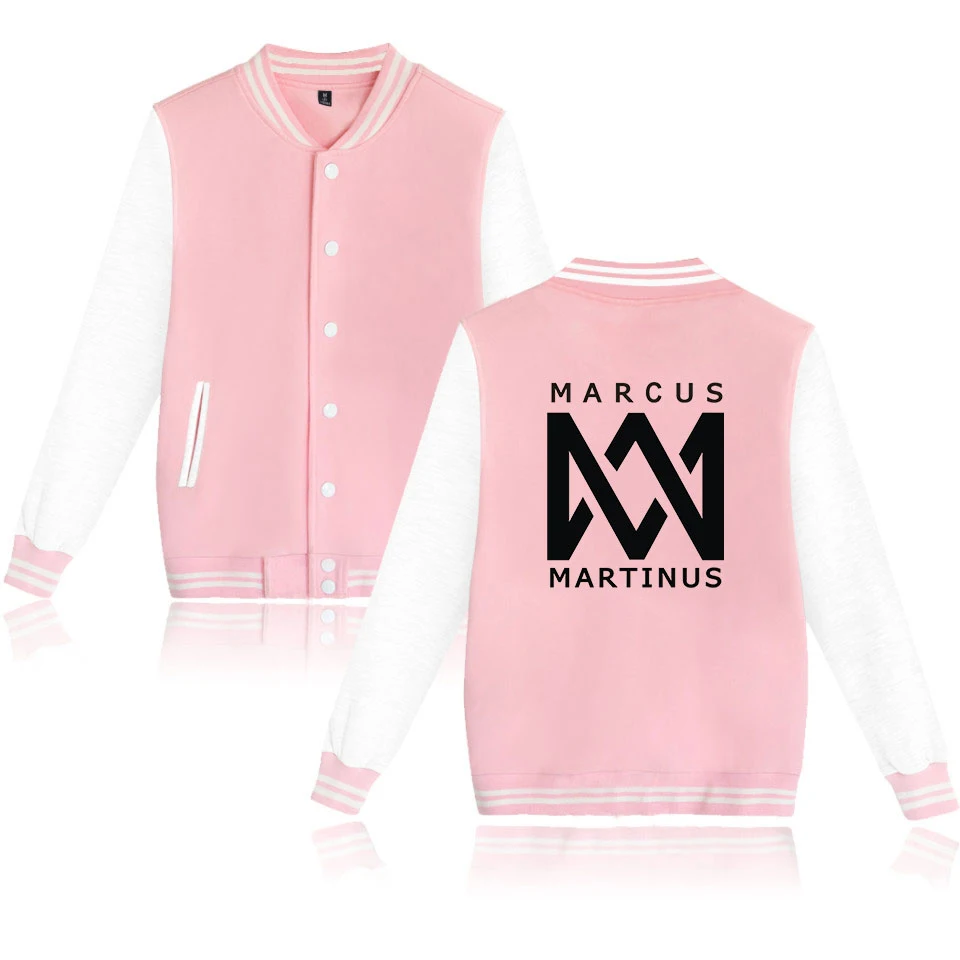

Marcus &martinus Baseball Jacket Kpop Hip Hop New Style Winter/Autumn Clothes Women/Men Ouewear Casual Jacket