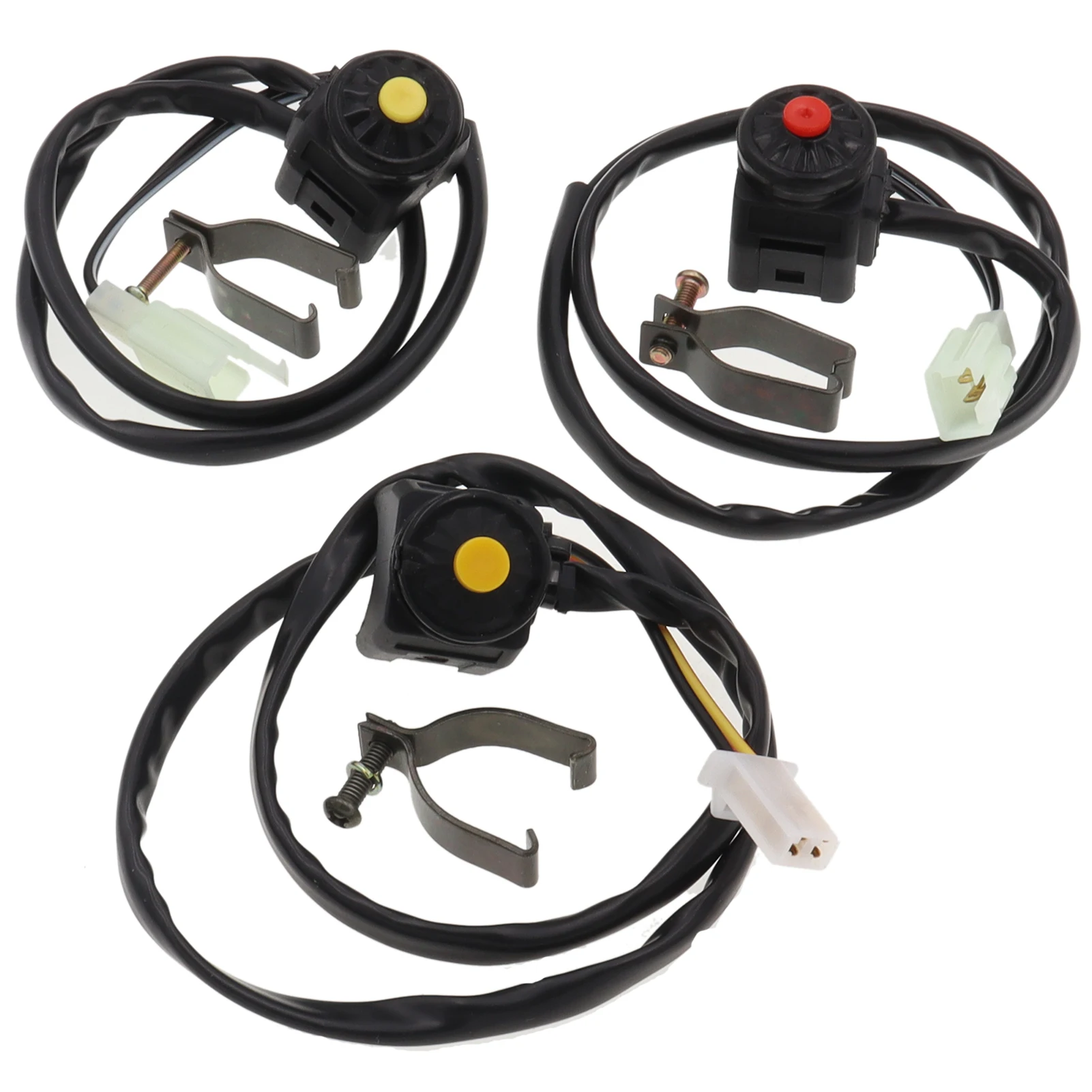 1pcs Yellow Red Button Stop Kill Power Off Point Switch Function Fit for ATV Dirt Bike Motorcycle Motocross Scooter | Автомобили и