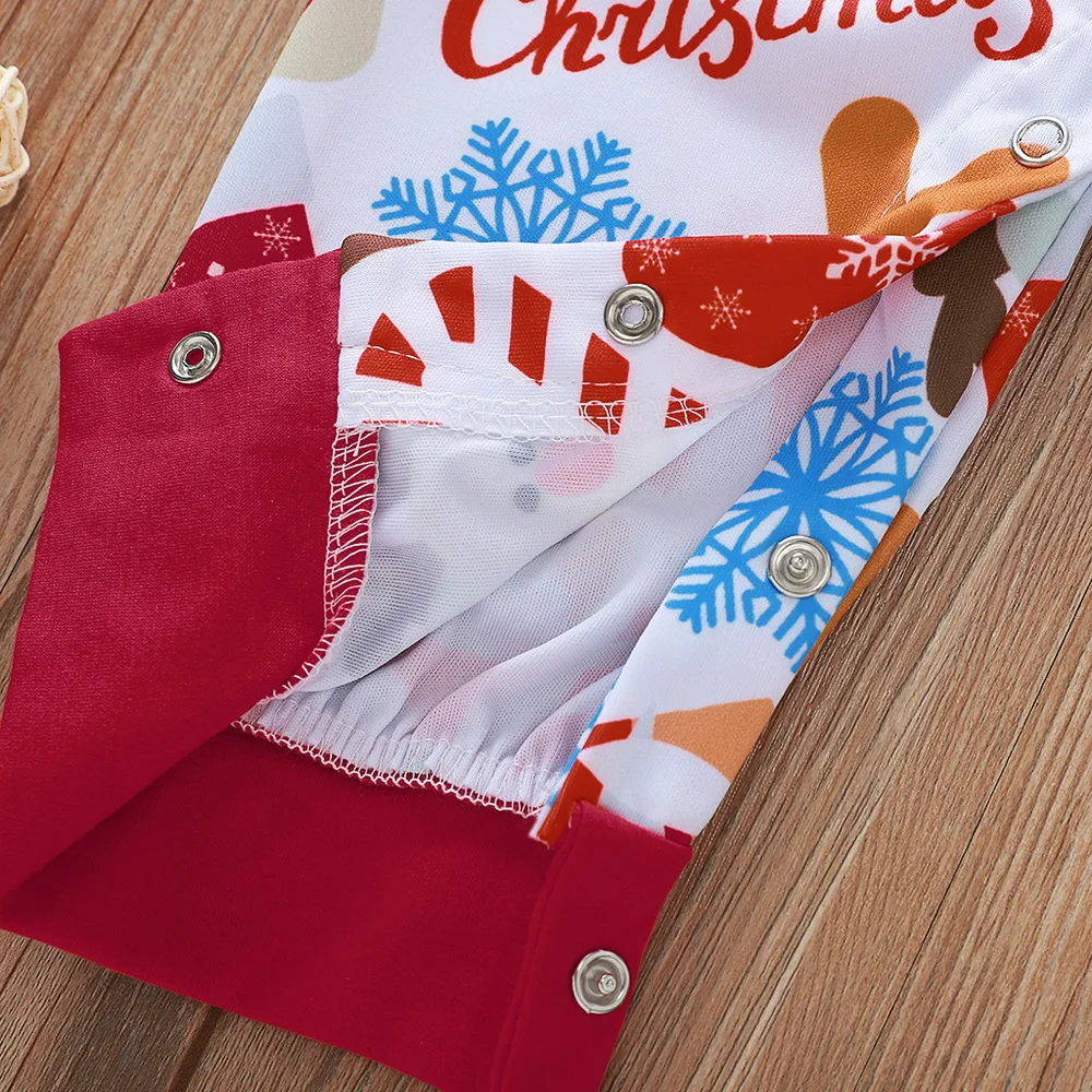 Детский комбинезон с рождественским изображением лося имбирного человека