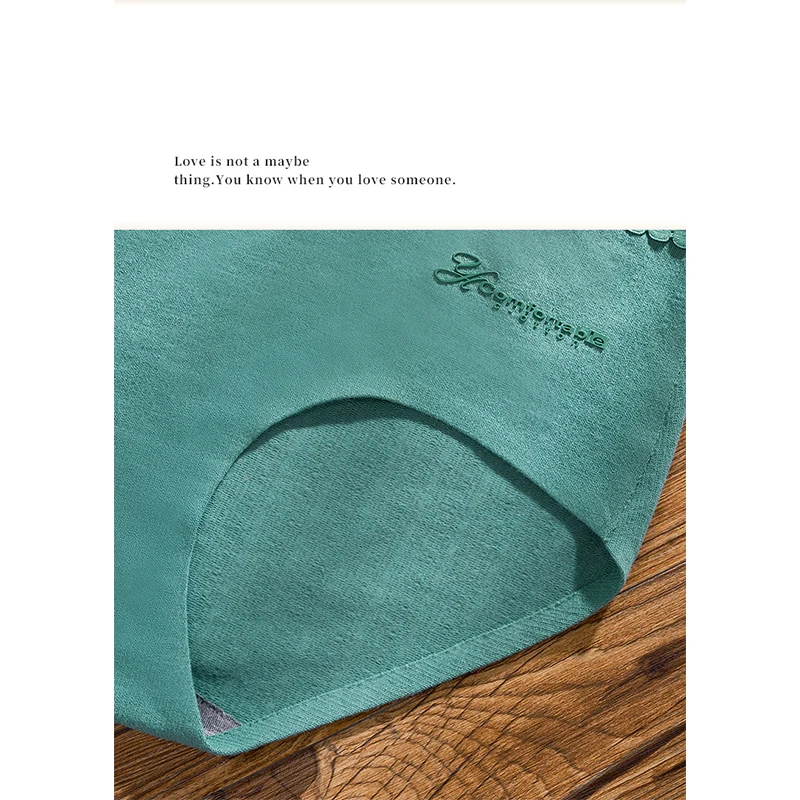 Нижнее белье женское хлопковое бесшовное пикантные дышащие трусики с низкой