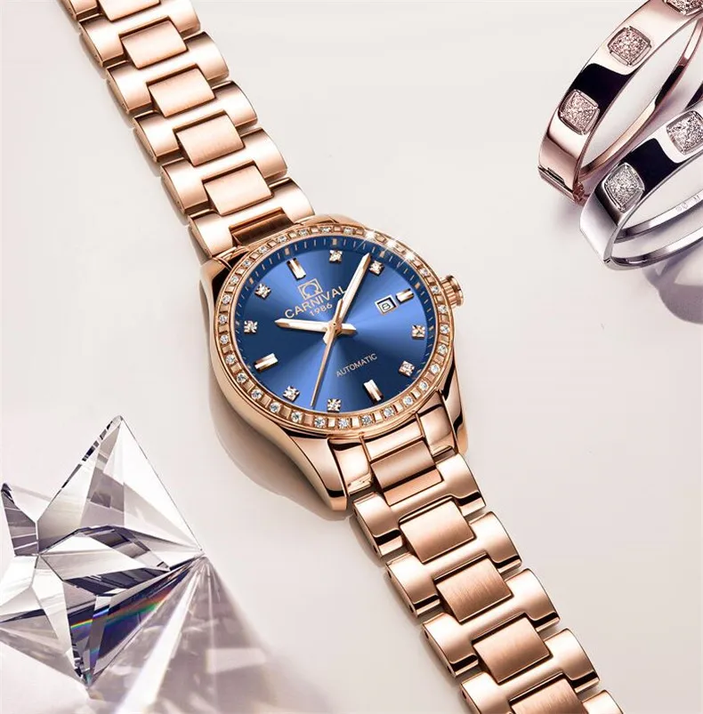 Sapphire Crystal Women Watches Fashion Ladies Watch For Women Bracelet Relogio Automatic Mechanical Clock Luxury reloj mujer