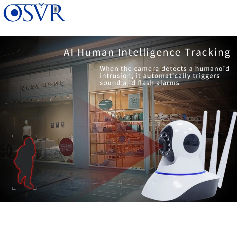 OSVR 1080P ip-камера беспроводная домашняя камера безопасности наблюдения Wifi ночное