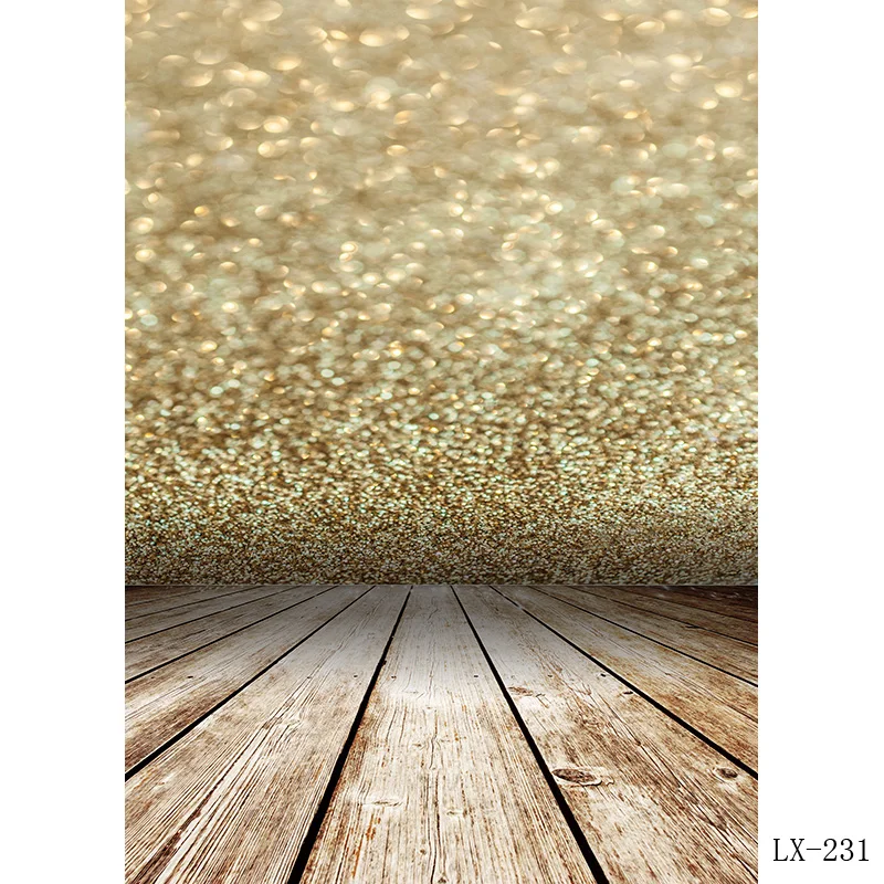 

SHENGYONGBAO Light Spot Bokeh Glitter Wooden Floor Portrait Photography Backdrops Props Photo Studio Backgrounds 21222 LX-04