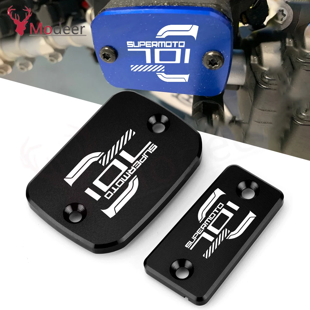 

Front Brake Clutch Rear Fluid Reservoir Cover Cap For 701 Supermoto 2016 2017 2018 2019 2020 -2022 Motorcycle CNC Accessories