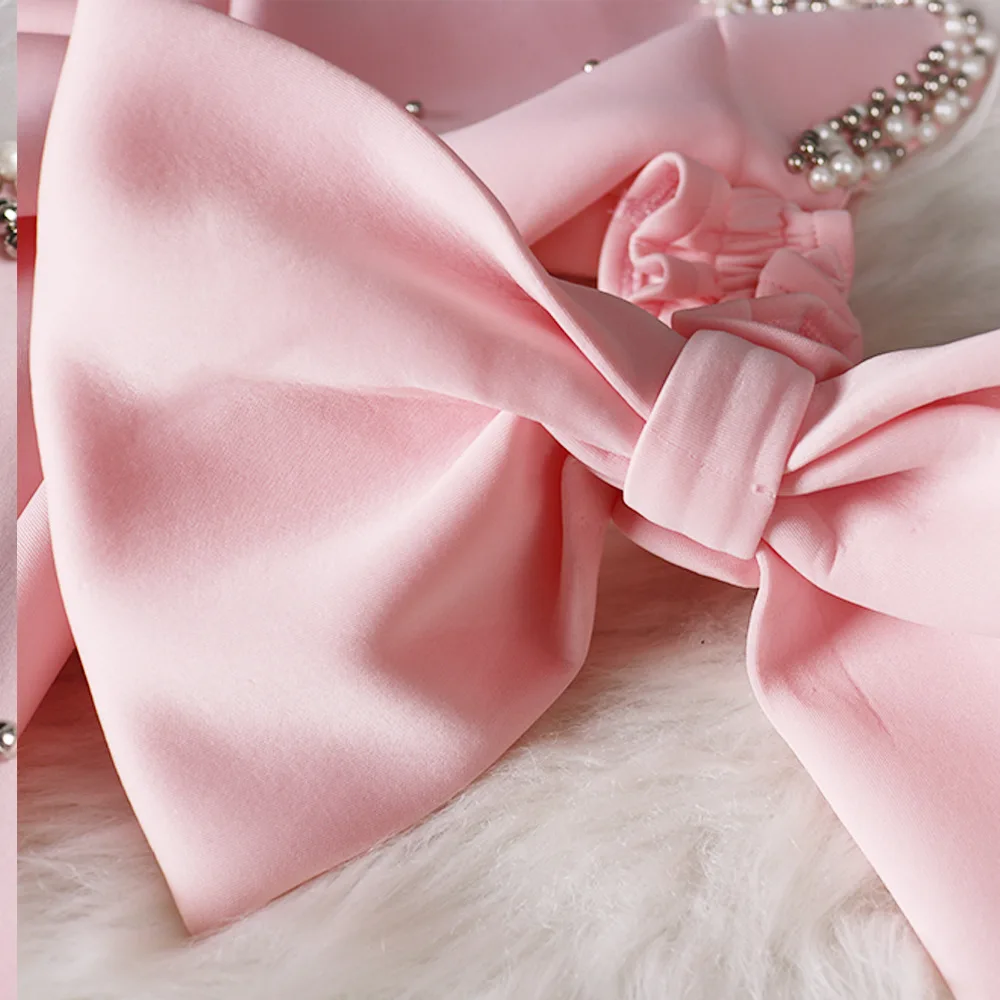 

Summer Dress Women 2021 Sexy Perspective Mesh Beading Banquet Long Party Dresses Casual Slim Patchwork Bow Ball Gown Woman Dress