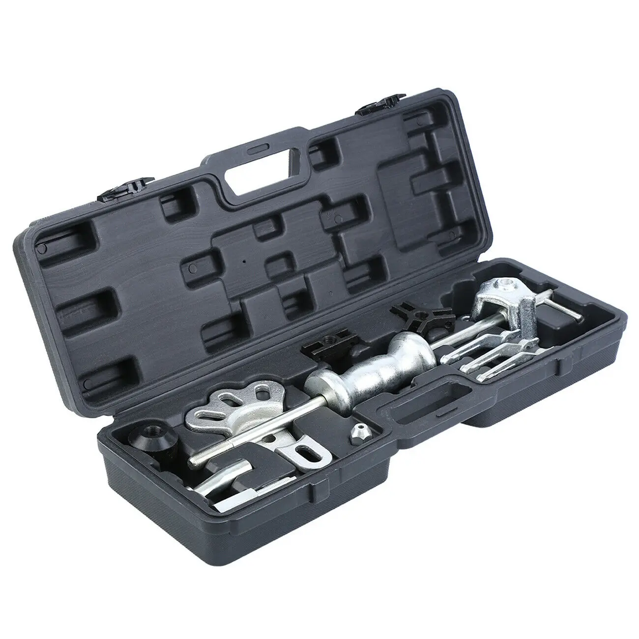 barato Samger 18 Pçs Conjunto Extrator De Martelo Deslizante Rolamento Extrator Dent Extrator 2/3 Maxilas Externo Interno Puxa Flange Eixos Traseiros Removedor Conjunto