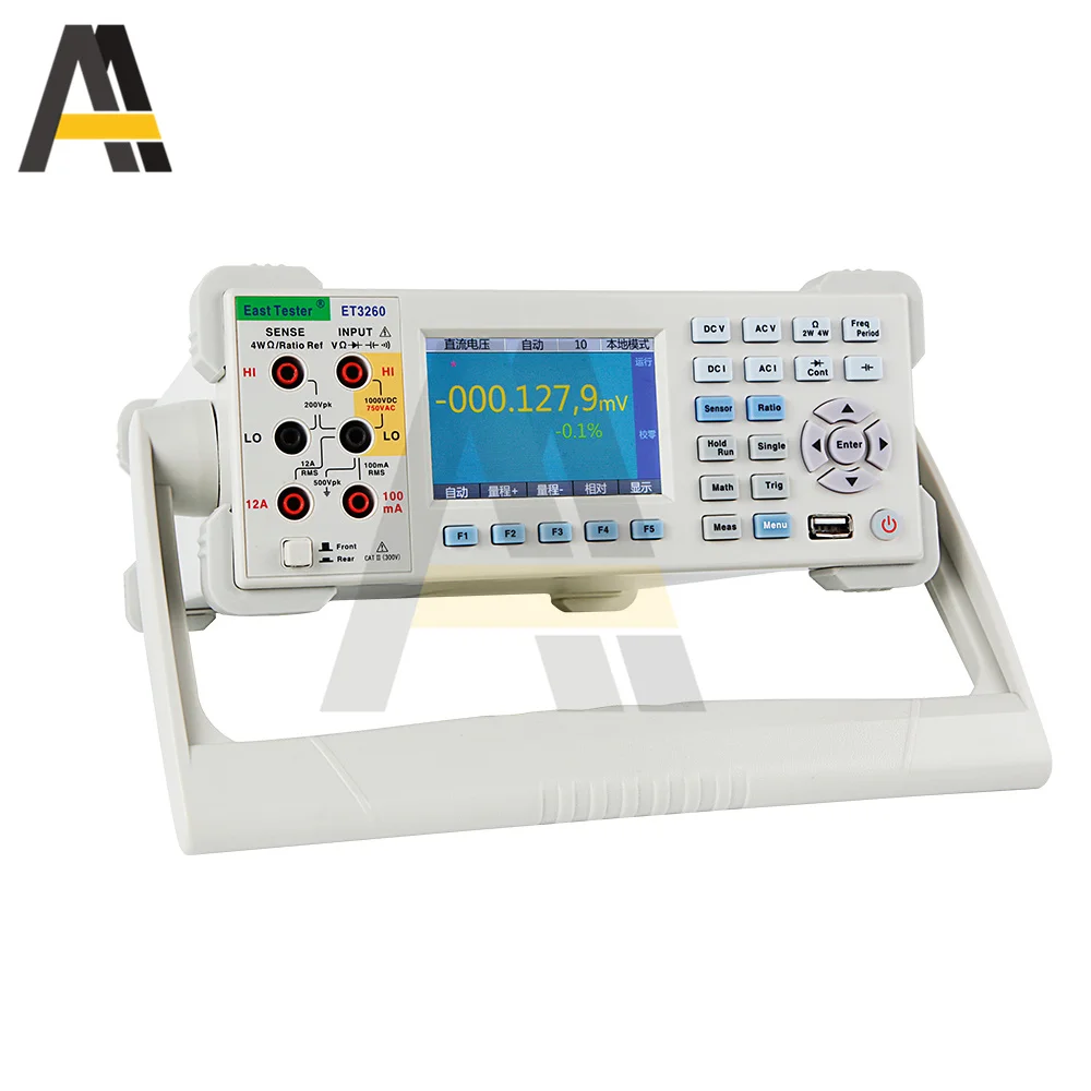

Digital Multimeter ET3260 61/2 Bit Precision Automatic Counts 3.5 Inch TFT IEEE488 RS-232 Desktop Multimeter Tester +GBIP