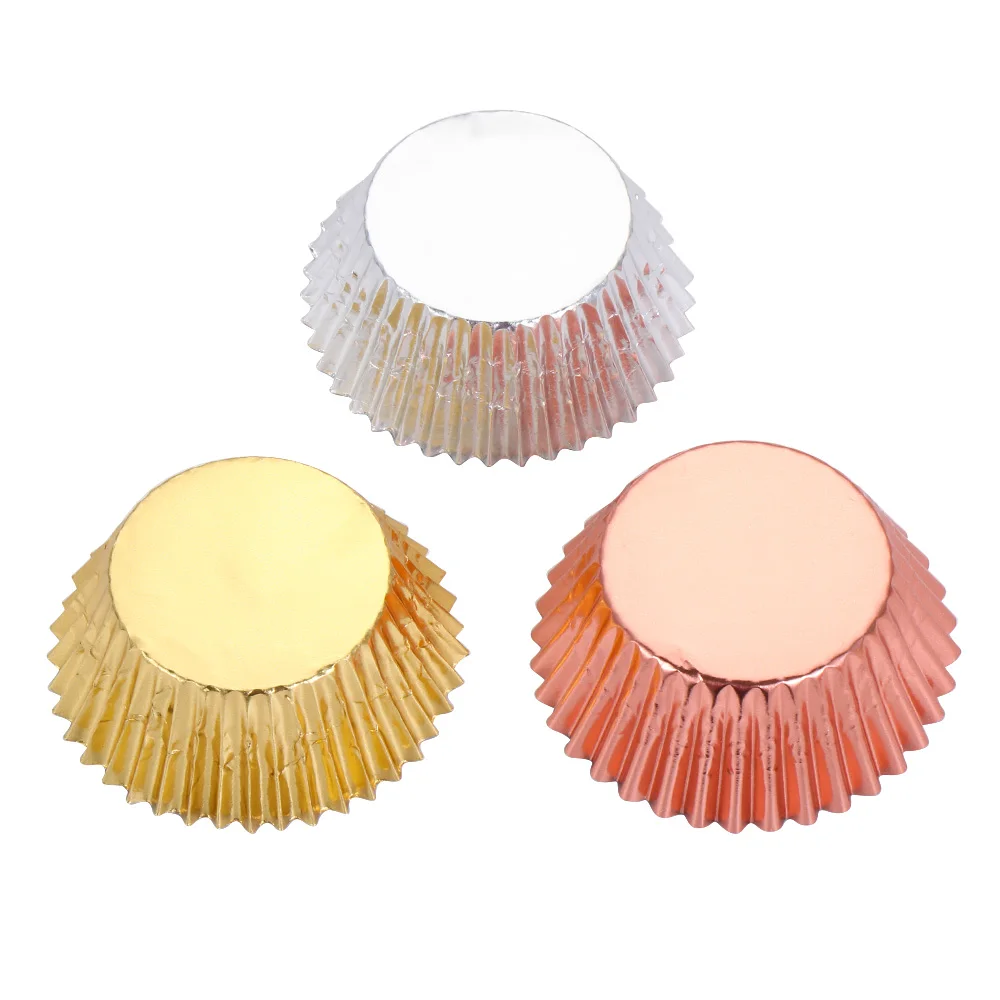 100 шт. Разноцветные бумажные коробки Подложка для торта кекса инструменты