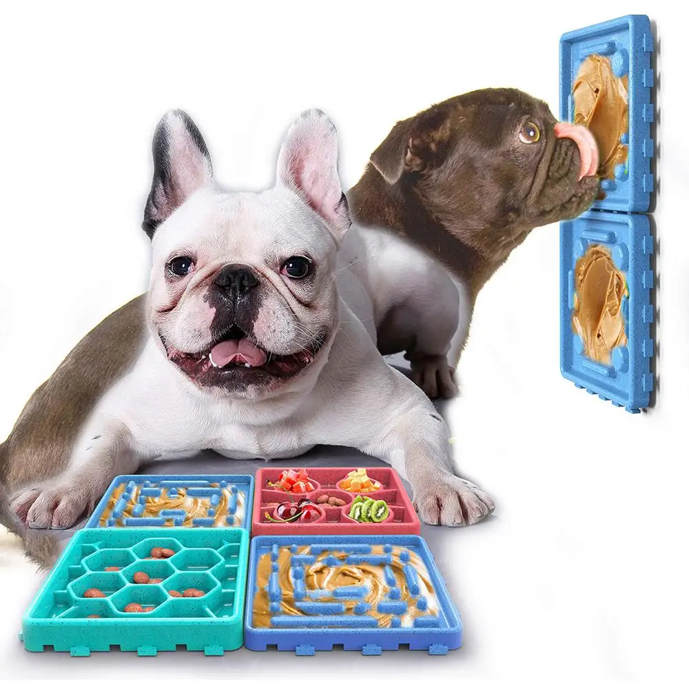 

Portable Dog Lick Pad Set 4 in 1 Bacteria Control Healthy Cat Bowl Weighing Pet Bowl Pet Slow Food Bowl Waterproof Fresh