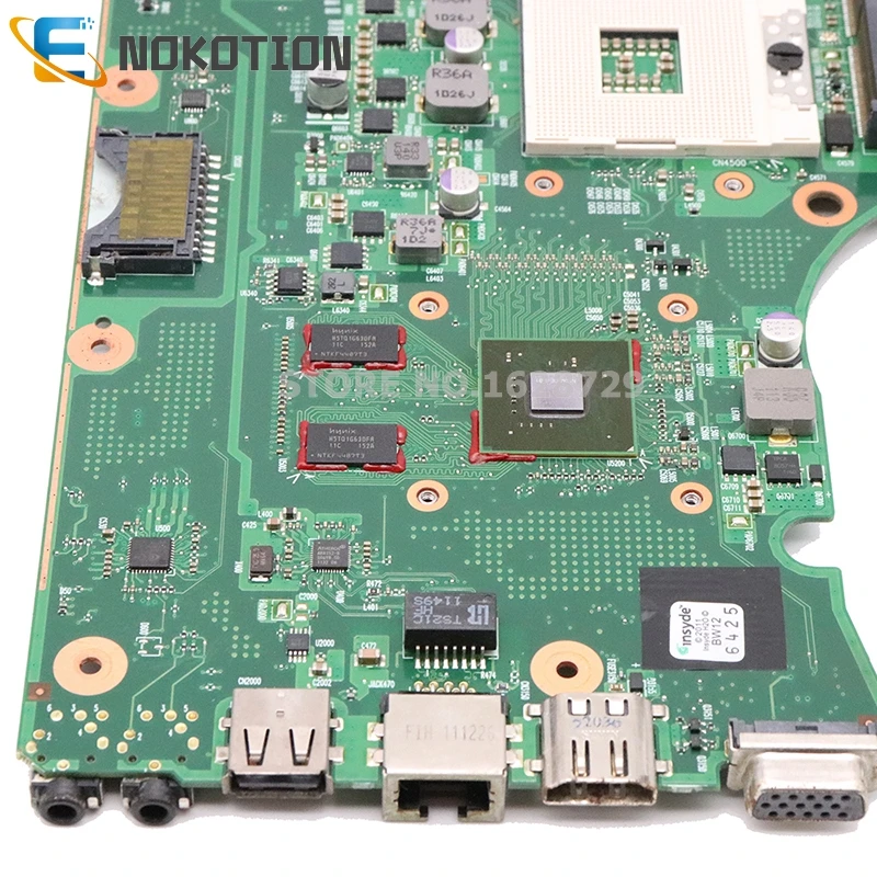 NOKOTION V000225190 V000225180 6050A2452501-MB-A01 для Toshiba Satellite C665 C650 Материнская плата ноутбука HM65 DDR3 GT315M GPU