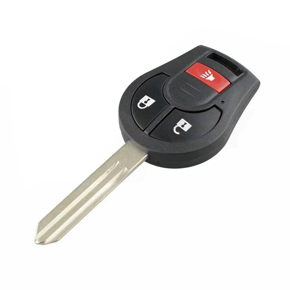 Черный Сменный Чехол для автомобильного ключа с 3 кнопками Nissan 350Z Altima куб Армада