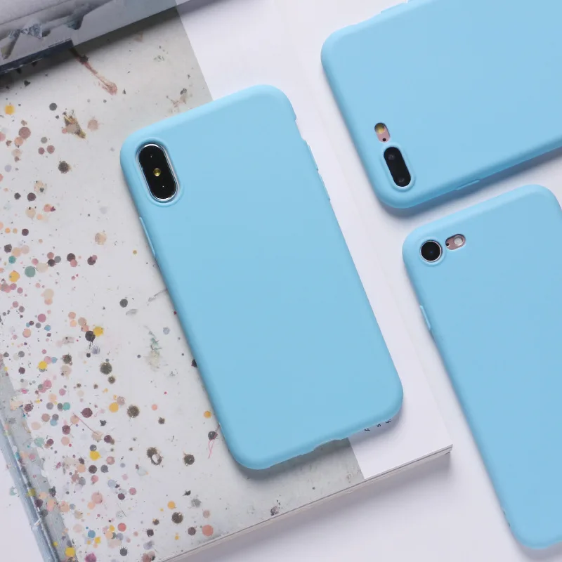 BE Простой мягкий чехол moskado для iPhone 11 X XR XS Max 6 6S 7 8, чехол яркого цвета для iPhone 7 Plus, мягкий термополиуретановый чехол s - Цвет: BE
