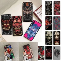japanese oni hannya demon mask phone case for samsung galaxy a30 a20 s20 a50s a30s a71 a10s a6 plus fundas coque