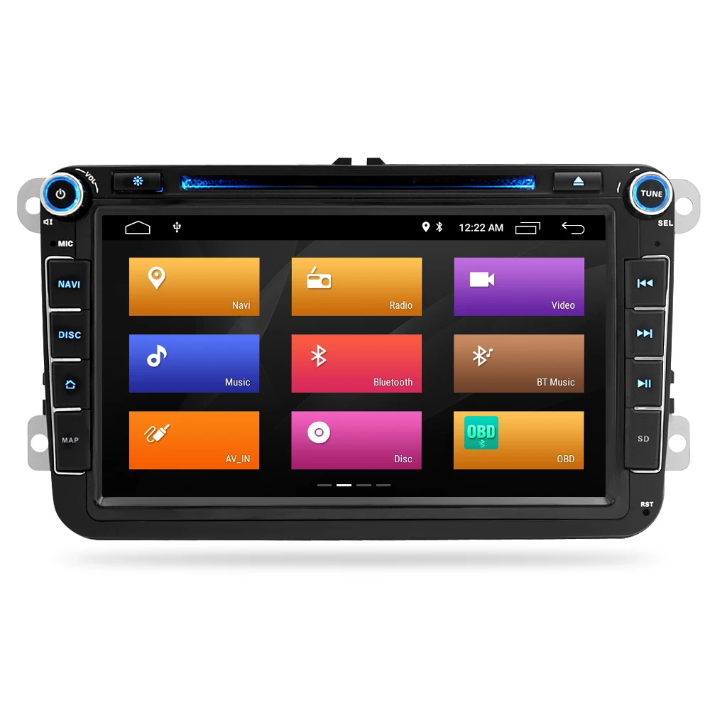 Android 9.0 Car Radio Multimedia For Skoda/Seat/Volkswagen/Passat b7/POLO/GOLF 5 6 Navigation DVD Player Bluetooth GPS Stereo | Автомобили