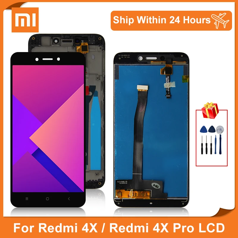 5 0 &quotдля Xiaomi Redmi 4X ЖК дисплей сенсорный экран дигитайзер с рамкой для XIAOMI Pro LCD