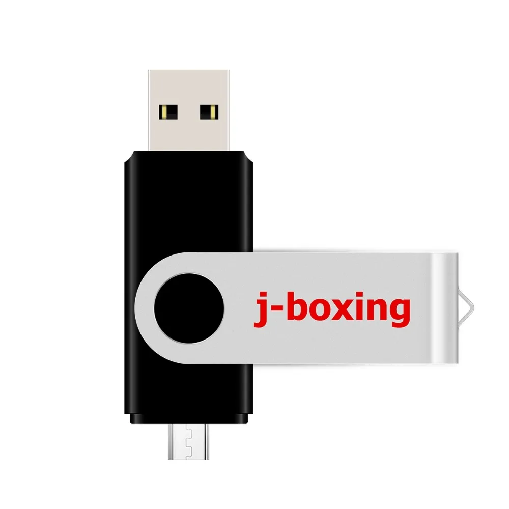 J-boxing черный OTG USB Flash 16 Гб двойной порт флешки 16 Гб Micro USB флеш-накопители карта памяти для Android samsung huawei планшеты