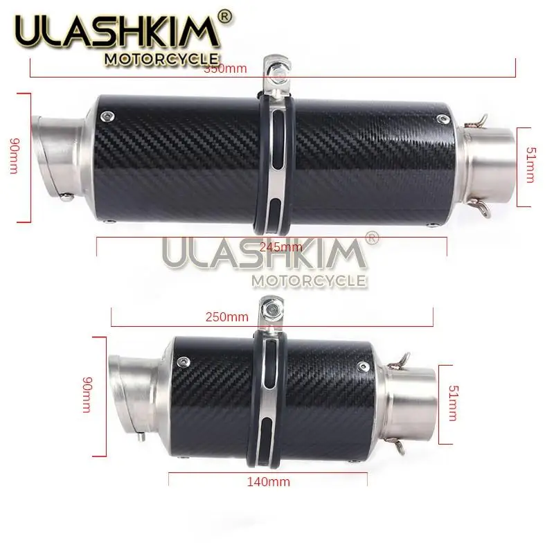 M3 мотоцикл полная система глушитель среднего подключения трубы слипоны для HONDA