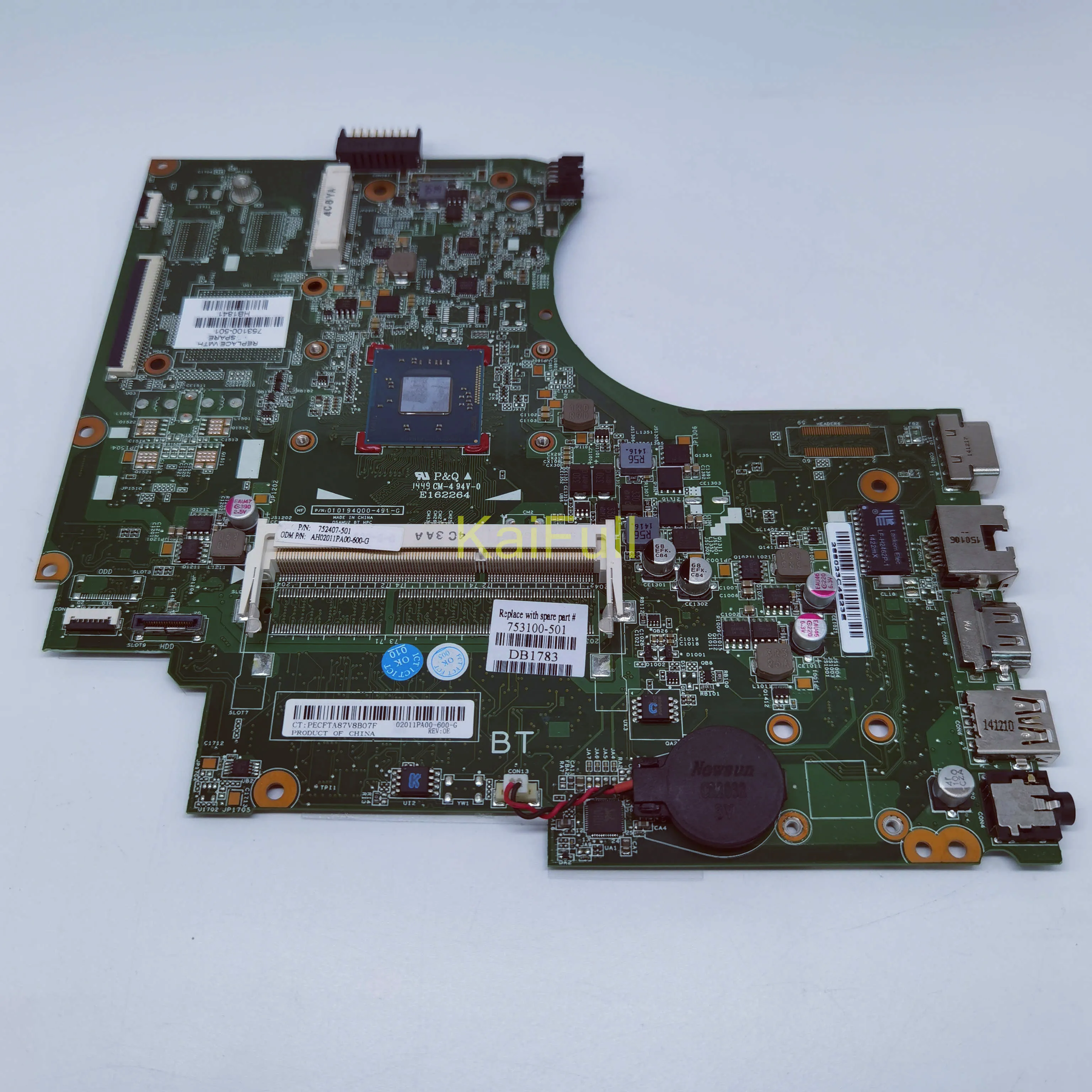 Материнская плата для HP 15-D 250 G2 с процессором SR1SG N2820 753100-001 753100-501 753100-601 DDR3 100%