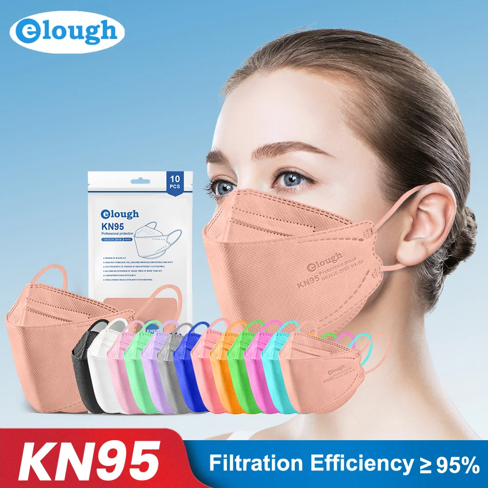 

ELOUGH mascarillas fpp2 masque kn95 face mask ffp2 reusable respirator mascarilla fpp2 homologada ffp2mask ce approved hygienic