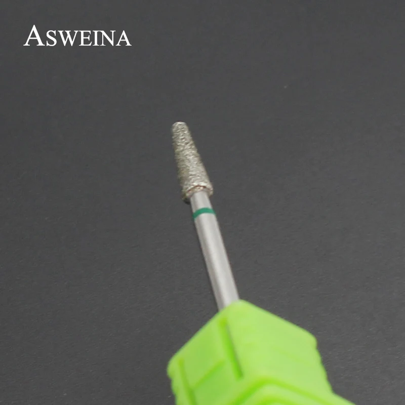ASWEINA 1 шт. алмазные сверла 3/3" для ногтей, сверла из нержавеющей стали, электрические сверла для маникюра, маникюрные салоны, инструменты для очистки