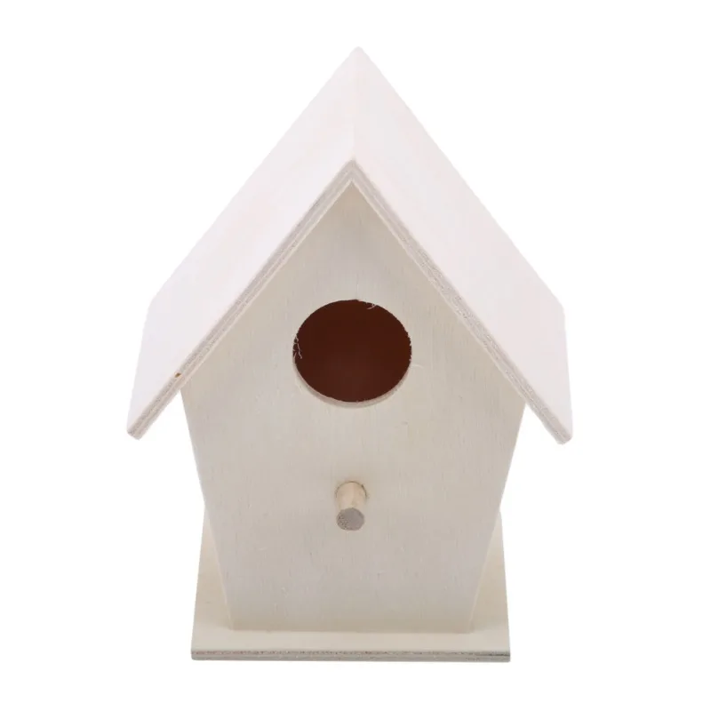 

Wooden Mini Bird Cage Outdoor Hanging Birdhouse Box Garden Bird Cages Home Yard Decoration Bird Products Wooden Bird Parrot Nest