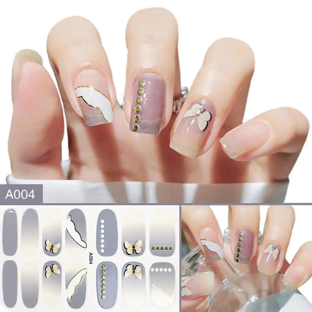 

50% Hot Sale Nail Sticker Detachable Waterproof PET Nail Art Patch for Women