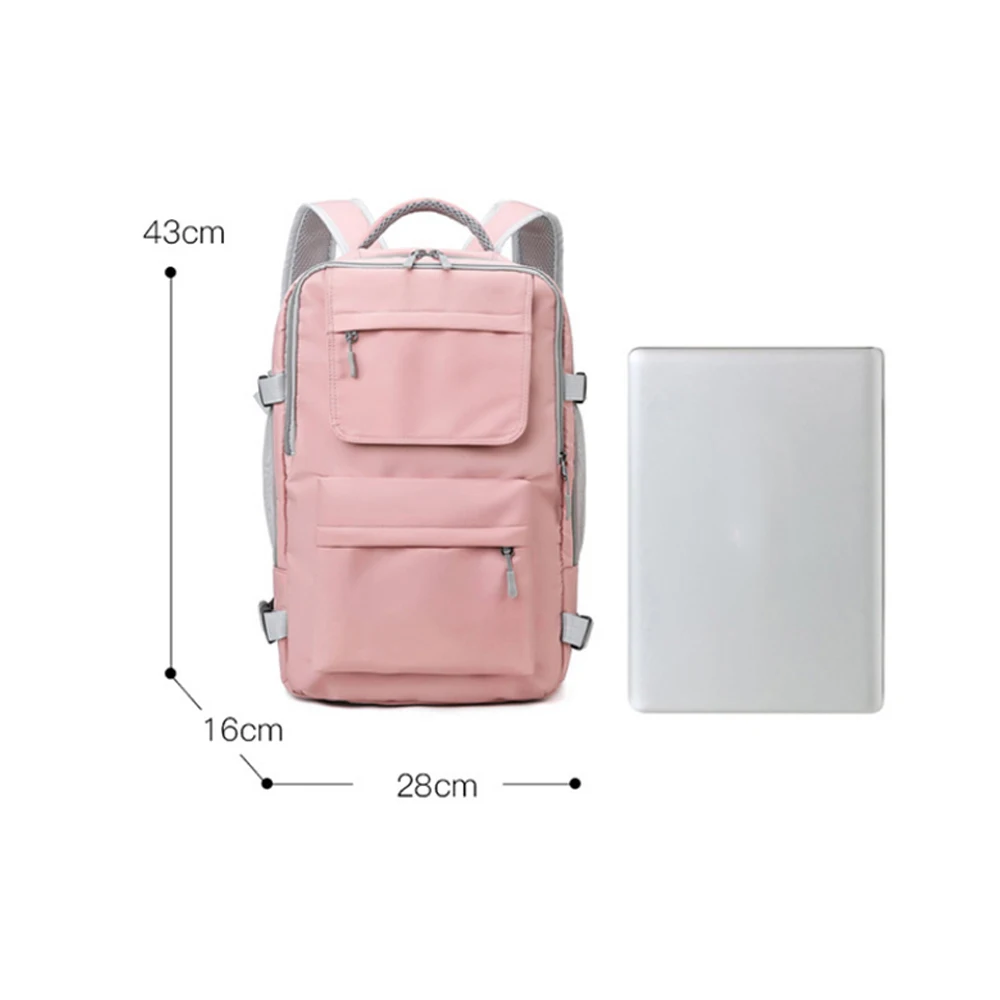 USB Gym Travel Bag Waterproof Nylon Sports Backpack Women Yoga Swimming Fitness Bags Dry Wet Separation School Laptop Bag X213A