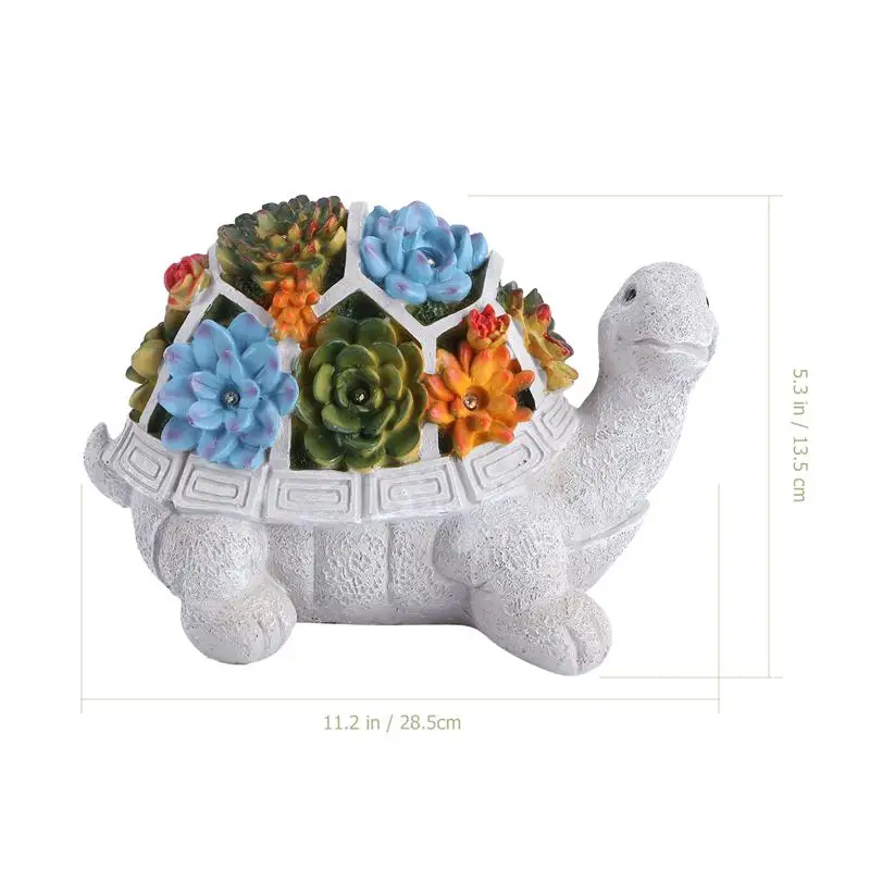

1Pc Waterproof Garden Turtle Statue Solar Turtle Outdoor Lights for Garden Pathway Yarn