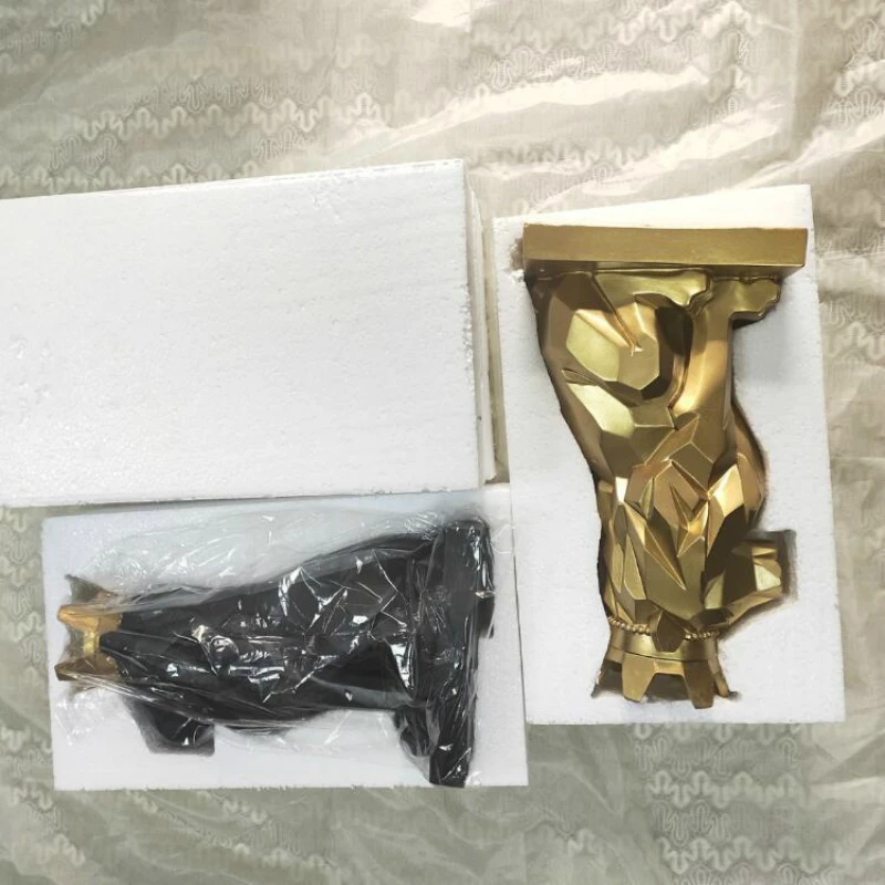 Современный домашний декор статуя в виде короны и Льва поделки украшение для