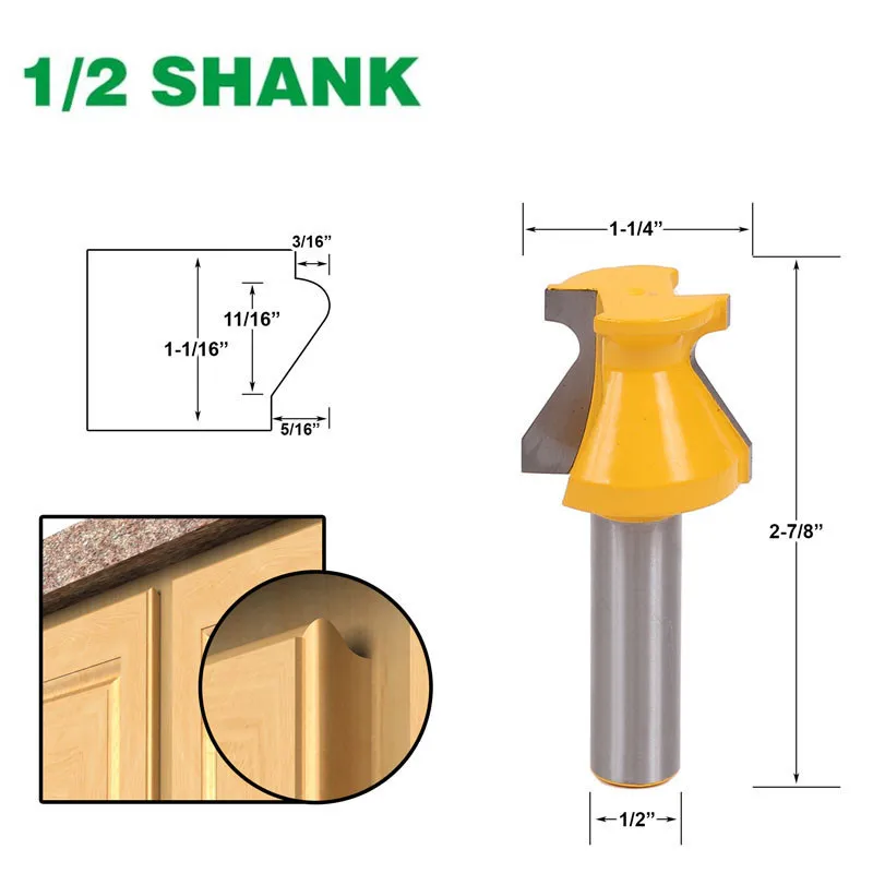1 шт. Концевая фреза из закаленной стали хвостовик 1/2 дюйма | Инструменты