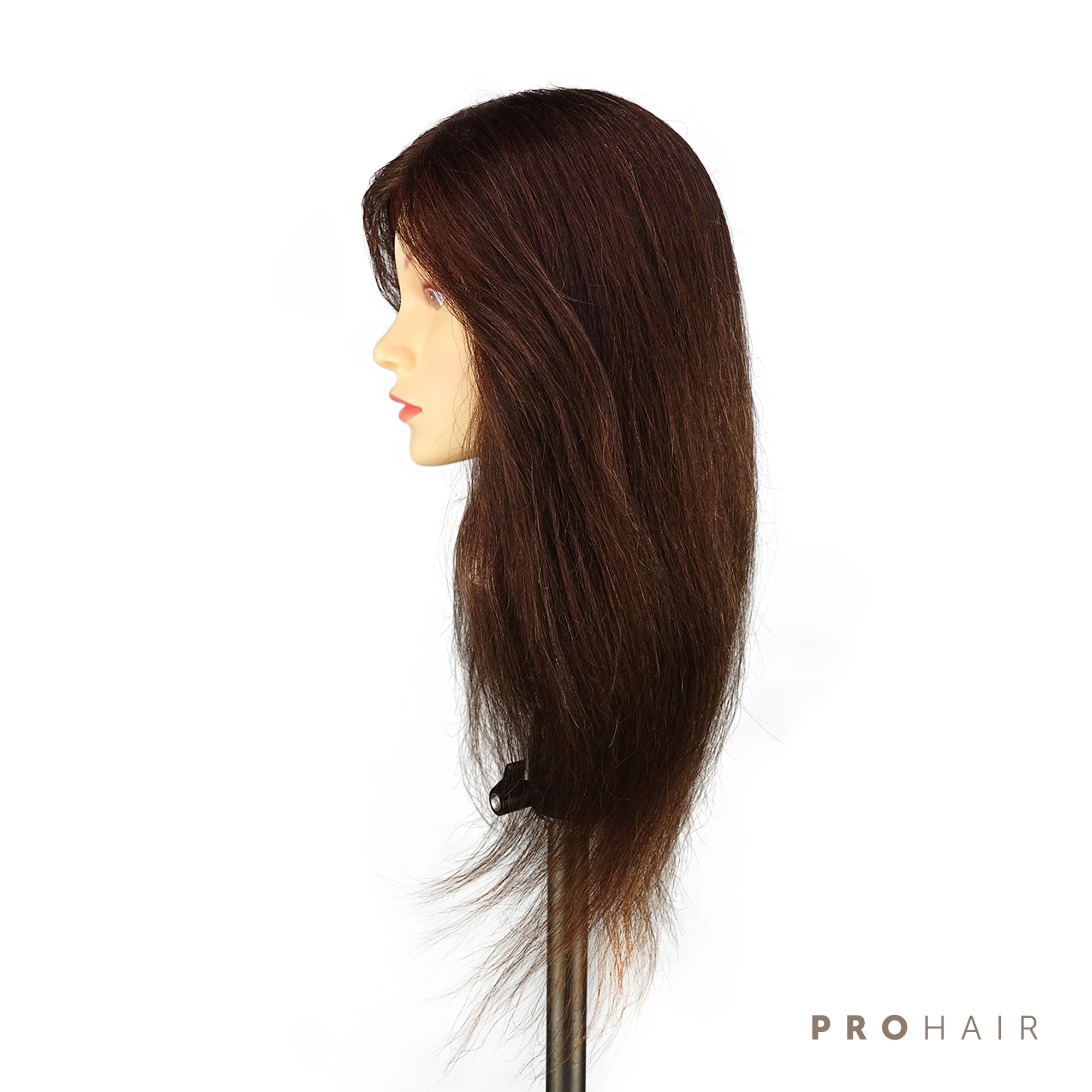 PROHAIR 45 см 1" смешанные волосы темно-коричневый обучение головы Салон Женский манекен головы Парикмахерская Практика Обучение Кукла H