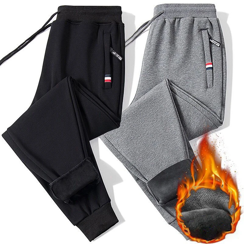 

Men's Winter Plus Velvet Thick Warm Cotton Sweatpants 2020 New Fashion Streetwear Plus Size Loose Casual Joggers Sweatpants 8XL
